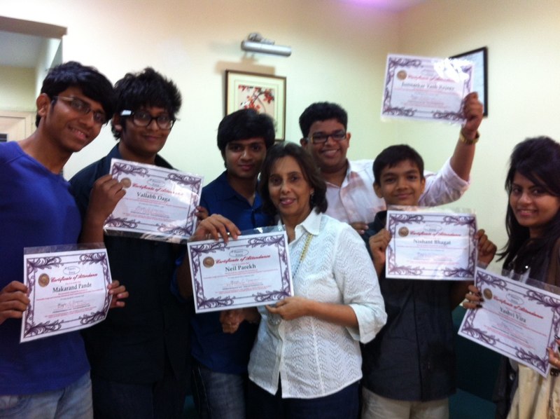Young learners celebrating completion of a Persona Power course